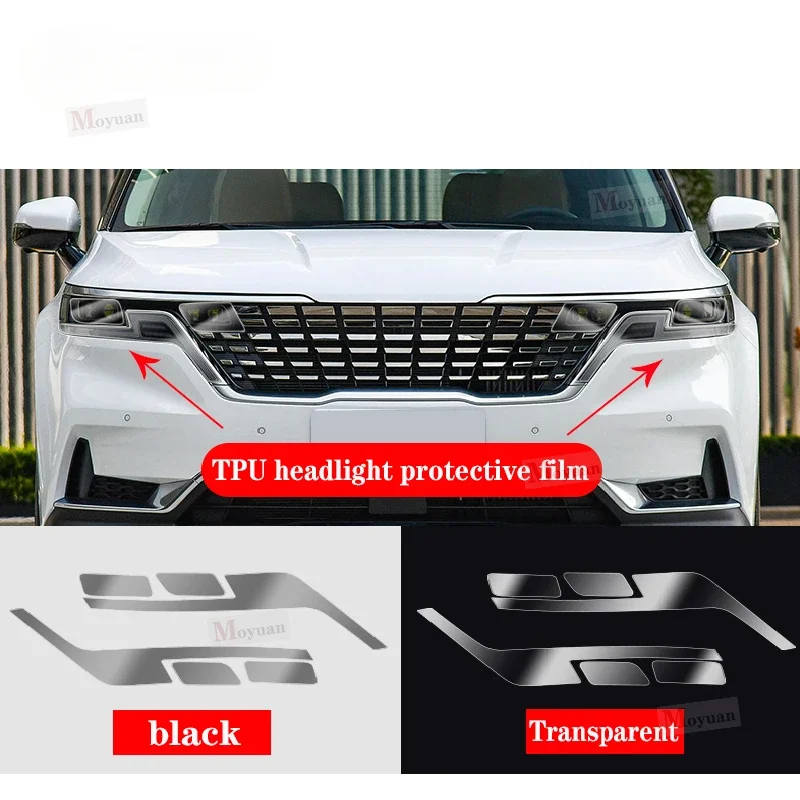2 Pcs Car Headlight Protective Film Headlamp Restoration Transparent Black TPU Sticker For KIA Canival 2020-2023 Car Accessories
2 Pcs Car Headlight Protective Film Headlamp Restoration Transparent Black TPU Sticker For KIA Canival 2020-2023 Car Accessories