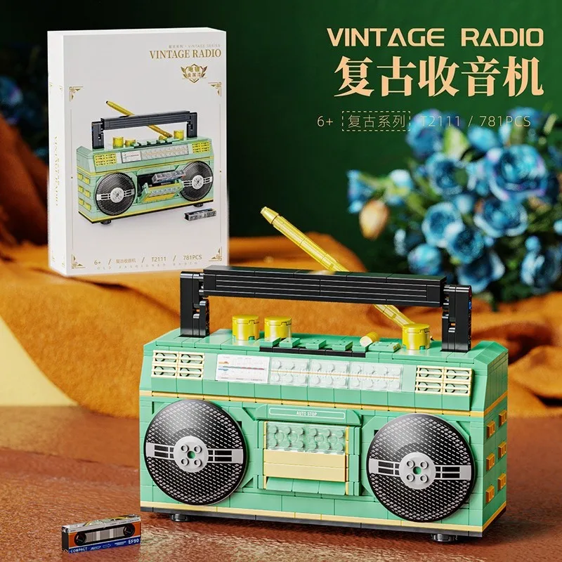Vintage Radio Building Block Set, Creative Retro Radio MOC Model Bricks Building Kit, Home Décor Gift for Kids & Adults
Vintage Radio Building Block Set, Creative Retro Radio MOC Model Bricks Building Kit, Home Décor Gift for Kids & Adults