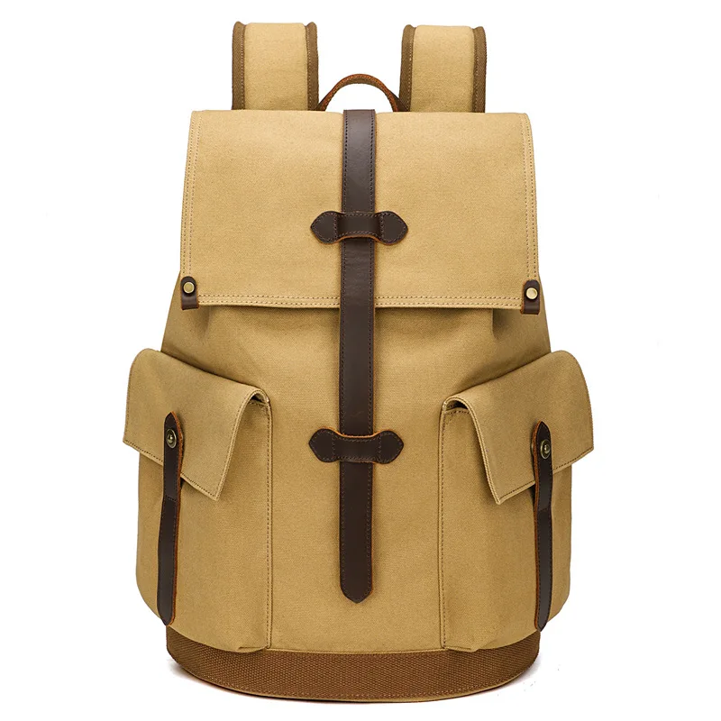 Outdoor wear-resistant canvas backpack, retro style, travel computer bag, simple design, large capacity, high-end feel
Outdoor wear-resistant canvas backpack, retro style, travel computer bag, simple design, large capacity, high-end feel