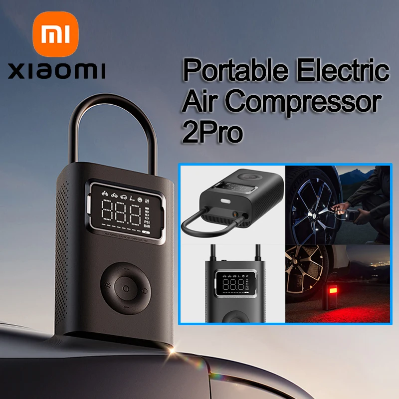 XIAOMI Portable Air Pump 2 Pro,Portable Electric Inflator Pump,LED Display,Type-C Charg,150psi High Pressure,Bike Car
XIAOMI Portable Air Pump 2 Pro,Portable Electric Inflator Pump,LED Display,Type-C Charg,150psi High Pressure,Bike Car