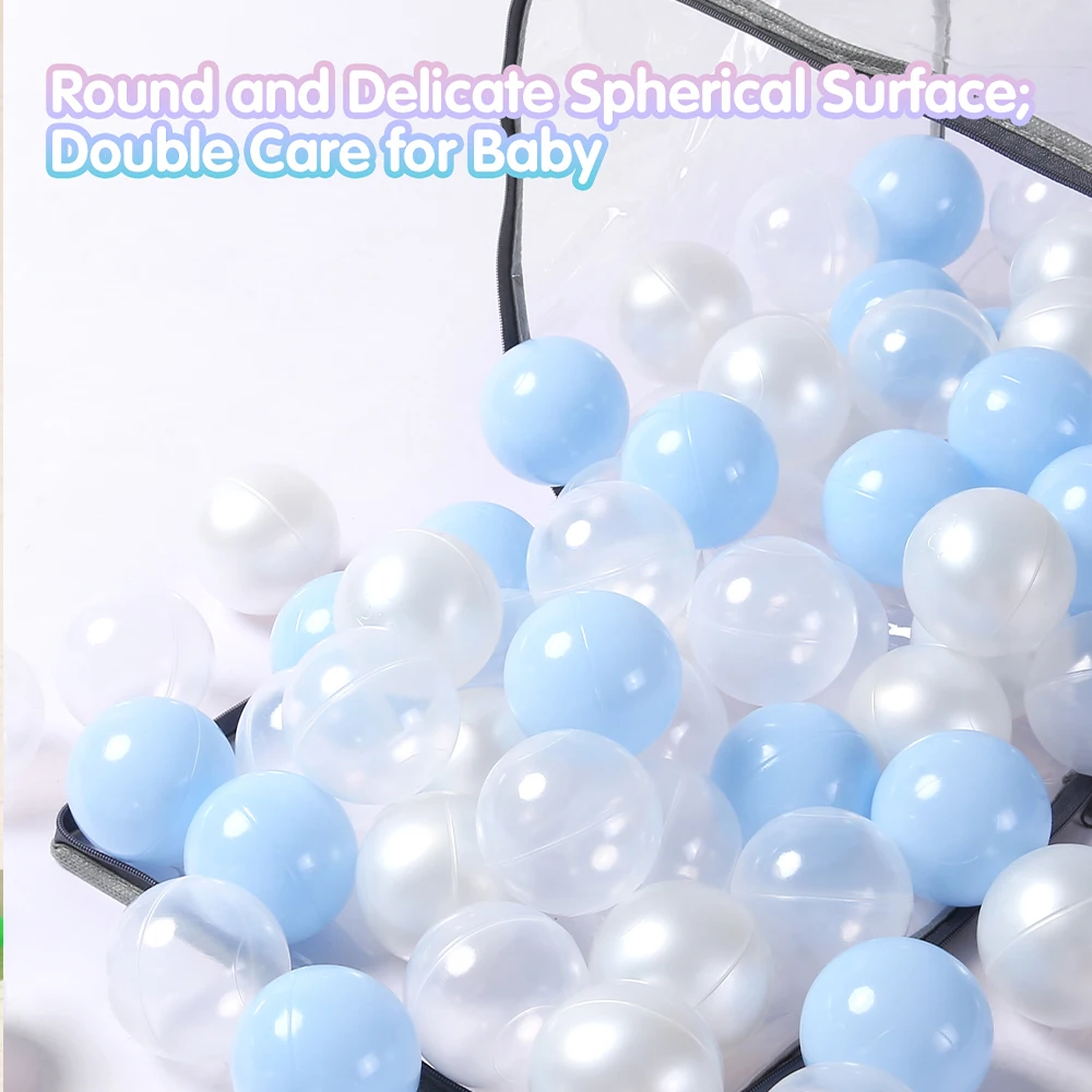 5.5cm/2.16inch 100pcs Non-Toxic Soft Plastic Ball Pit Balls with Mesh Bag 3 Colours for Kids Ball Pit and Pool Water Toys
5.5cm/2.16inch 100pcs Non-Toxic Soft Plastic Ball Pit Balls with Mesh Bag 3 Colours for Kids Ball Pit and Pool Water Toys