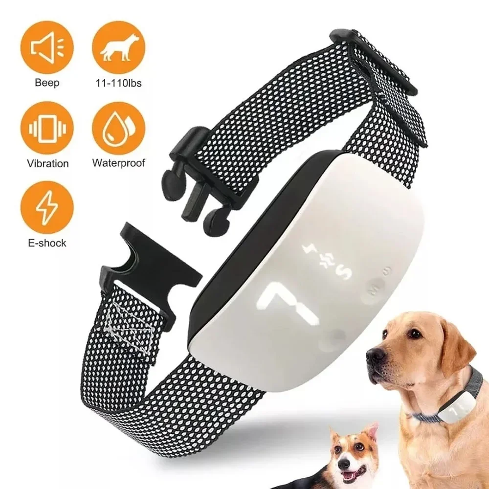Anti-Bark Dog Training Collar IP67 with Electric Shock Vibration & Beep No-Bark Auto Collar Rechargeable Pet Accessory for Dogs
Anti-Bark Dog Training Collar IP67 with Electric Shock Vibration & Beep No-Bark Auto Collar Rechargeable Pet Accessory for Dogs