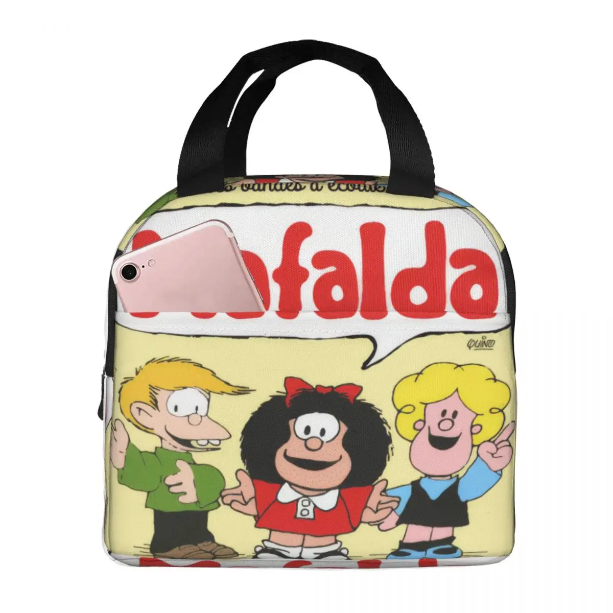 Mafalda Lunch Bag Unisex Portable Cooler Insulated Lunch Box Food Bento Box
Mafalda Lunch Bag Unisex Portable Cooler Insulated Lunch Box Food Bento Box