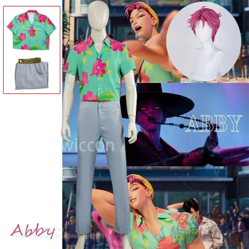 Anime Abby Kpop Demon Hunters Cosplay Saja Boys Costume Men T-shirt Pants Group Abby Roleplay Outfits Wigs Halloween Customized
Anime Abby Kpop Demon Hunters Cosplay Saja Boys Costume Men T-shirt Pants Group Abby Roleplay Outfits Wigs Halloween Customized
