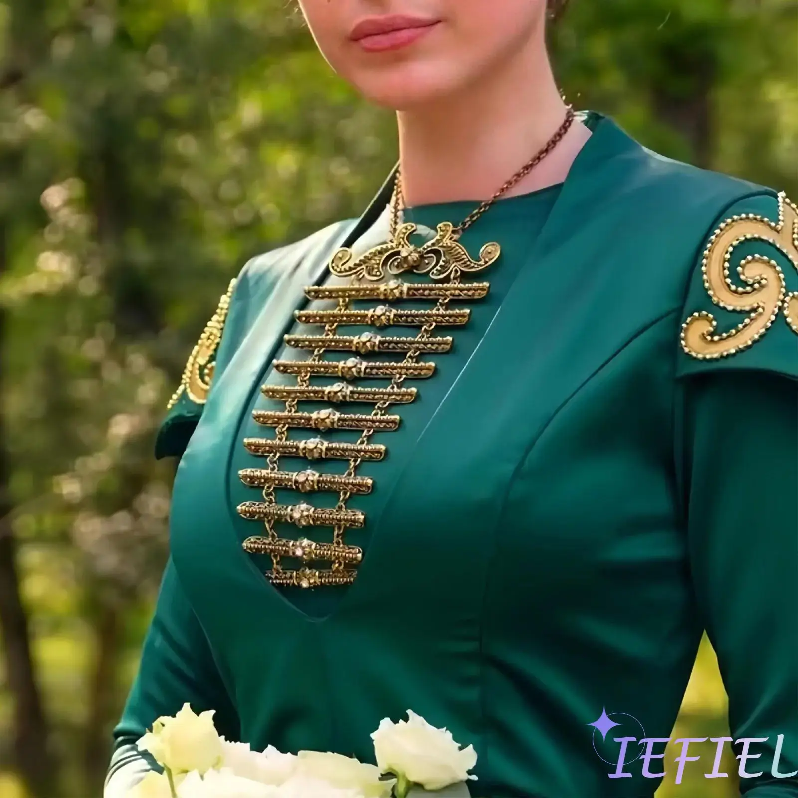 Винтажный аксессуар для маскарадного костюма, кавказский этнический узор в русском стиле, изысканное ожерелье с подвеской для вечеринки на тему Хэллоуина
Винтажный аксессуар для маскарадного костюма, кавказский этнический узор в русском стиле, изысканное ожерелье с подвеской для вечеринки на тему Хэллоуина