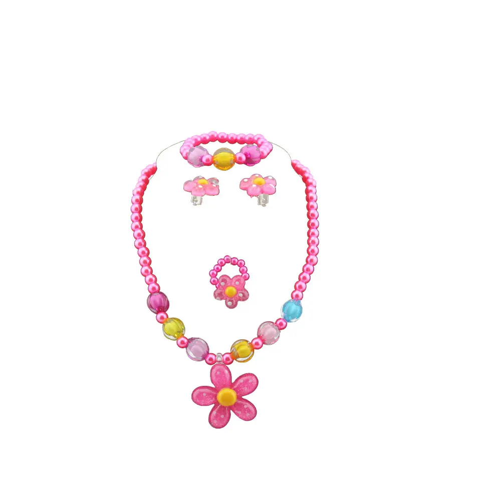 Plastic Floral Jewelry Set 5 Piece Suit Necklace Bracelet Kids Accessory Party Favor Child Toy Dress Pretend Costumes Chic
Plastic Floral Jewelry Set 5 Piece Suit Necklace Bracelet Kids Accessory Party Favor Child Toy Dress Pretend Costumes Chic