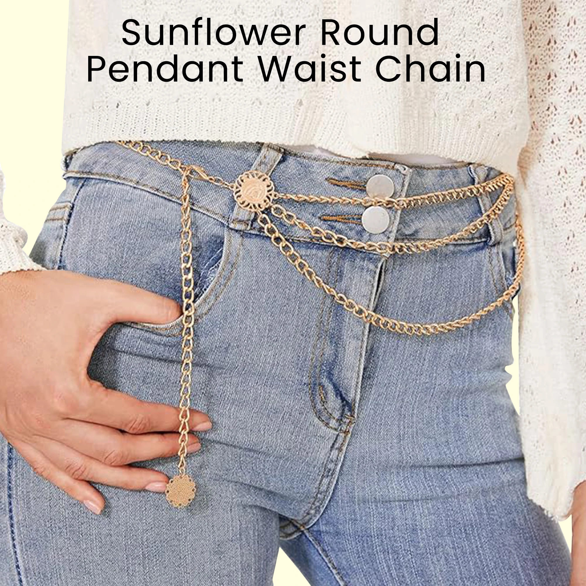 Chain Belt for Women Fashion Multilayer Metal Waist Chain Dress Belt Adjustable
Chain Belt for Women Fashion Multilayer Metal Waist Chain Dress Belt Adjustable
