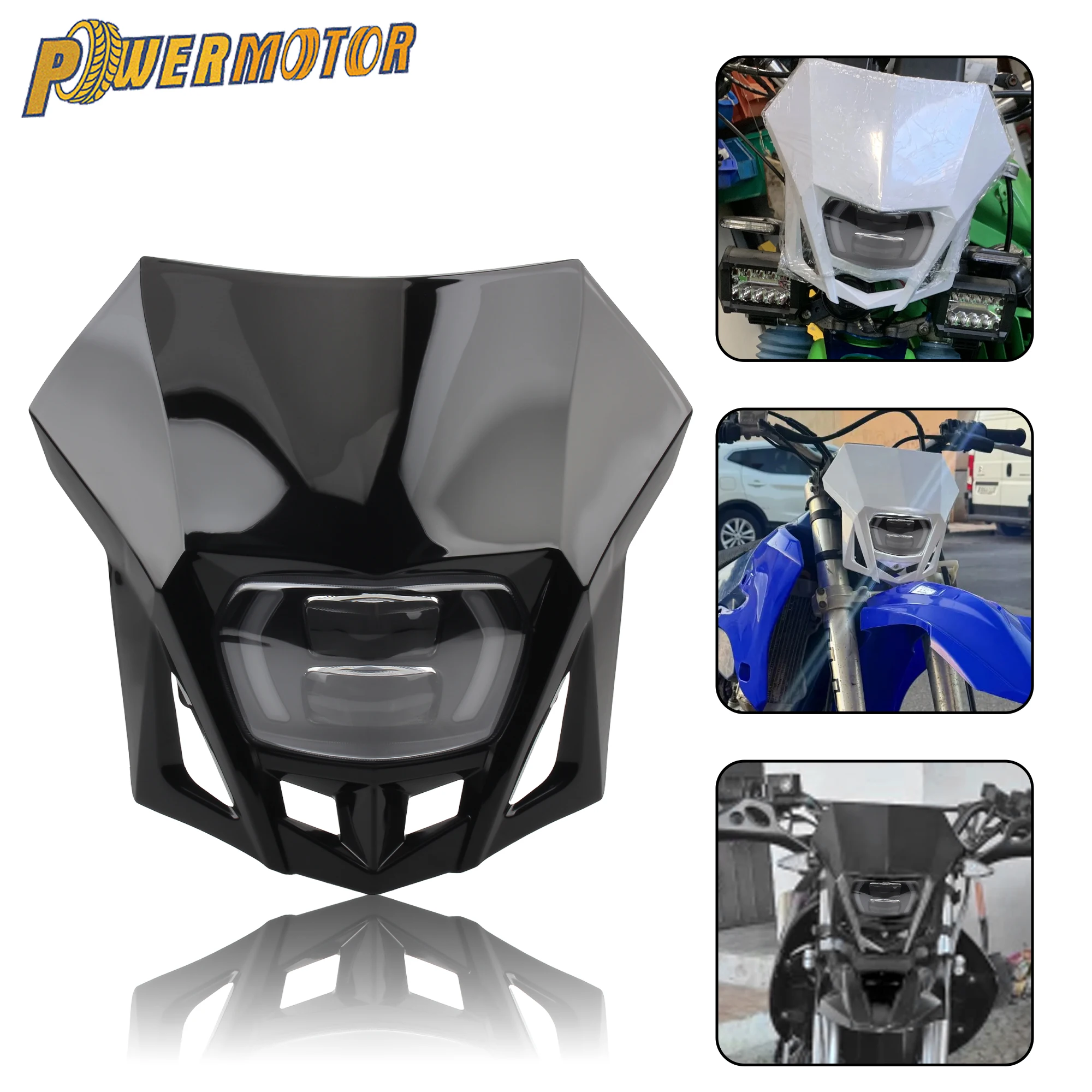 NEW Motorcycle LED Headlight Assembly for KTM Yamaha Kawasaki Suzuki Honda KLX CRF WR YZ 250 450 Enduro DirtBike Headlamp Parts
NEW Motorcycle LED Headlight Assembly for KTM Yamaha Kawasaki Suzuki Honda KLX CRF WR YZ 250 450 Enduro DirtBike Headlamp Parts