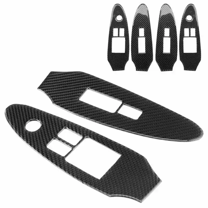 2pcs Carbon Fiber Window Lift Switch Button Panel Cover Frame Fit for Nissan 370Z Z34 2009-2020 Car style
2pcs Carbon Fiber Window Lift Switch Button Panel Cover Frame Fit for Nissan 370Z Z34 2009-2020 Car style