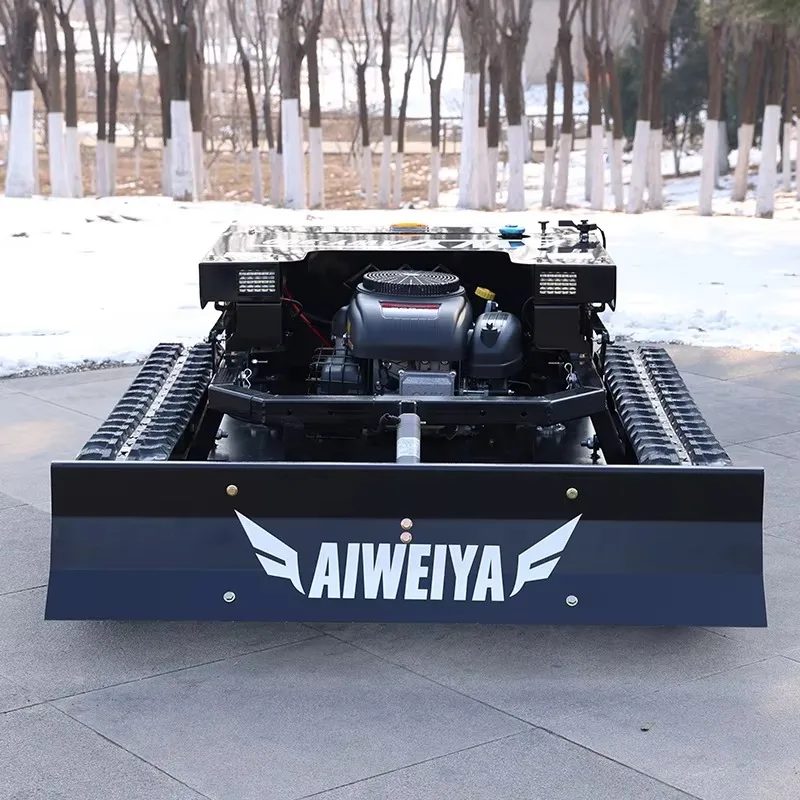 Customized all-terrain remote-controlled lawn mower, tracked type, zero-rotation self-propelled for farms and gardens
Customized all-terrain remote-controlled lawn mower, tracked type, zero-rotation self-propelled for farms and gardens
