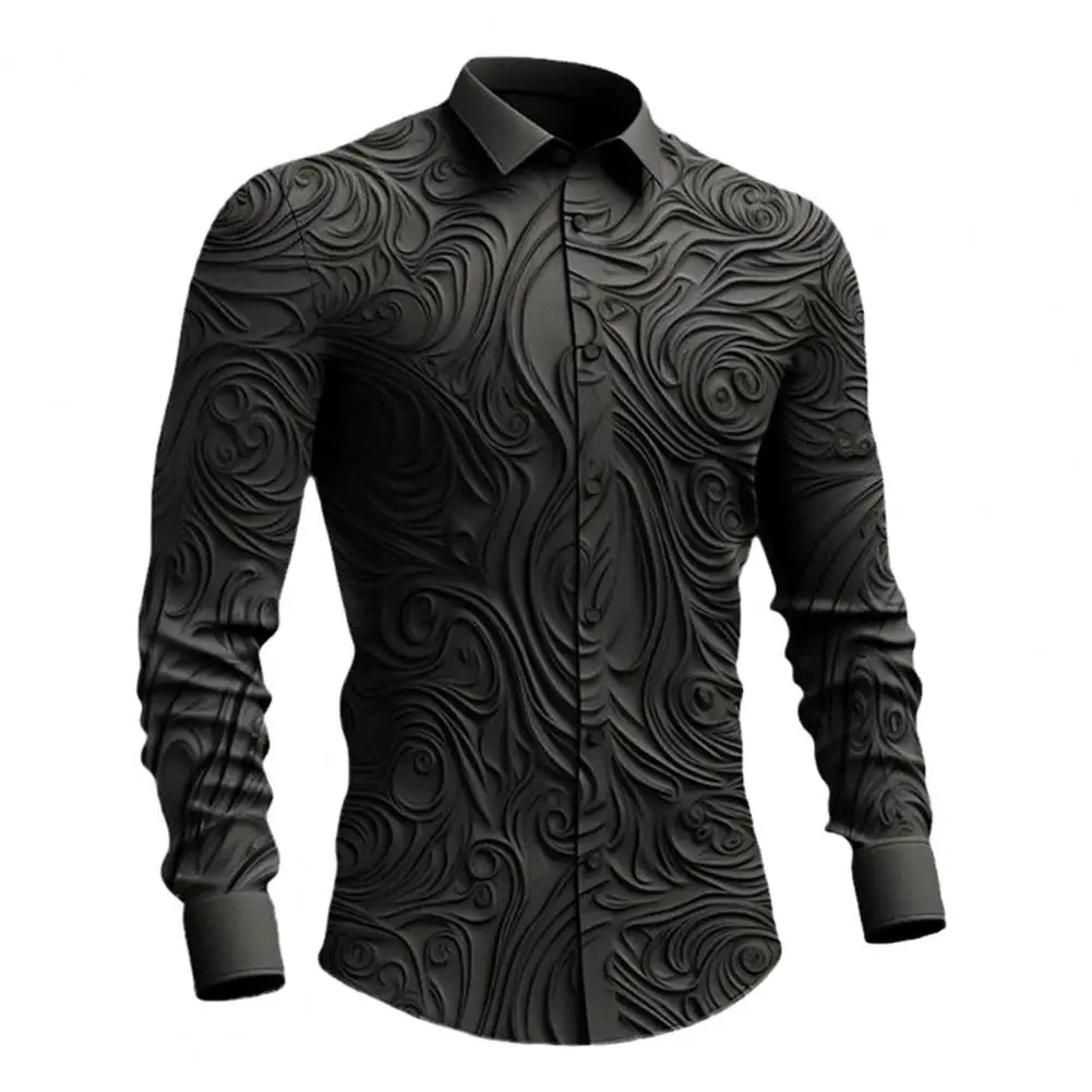Skin-friendly Casual Shirt 3d Print Turn-down Collar Men's Business Shirt Slim Fit Solid Color Long Sleeve Formal Top with Retro
Skin-friendly Casual Shirt 3d Print Turn-down Collar Men's Business Shirt Slim Fit Solid Color Long Sleeve Formal Top with Retro