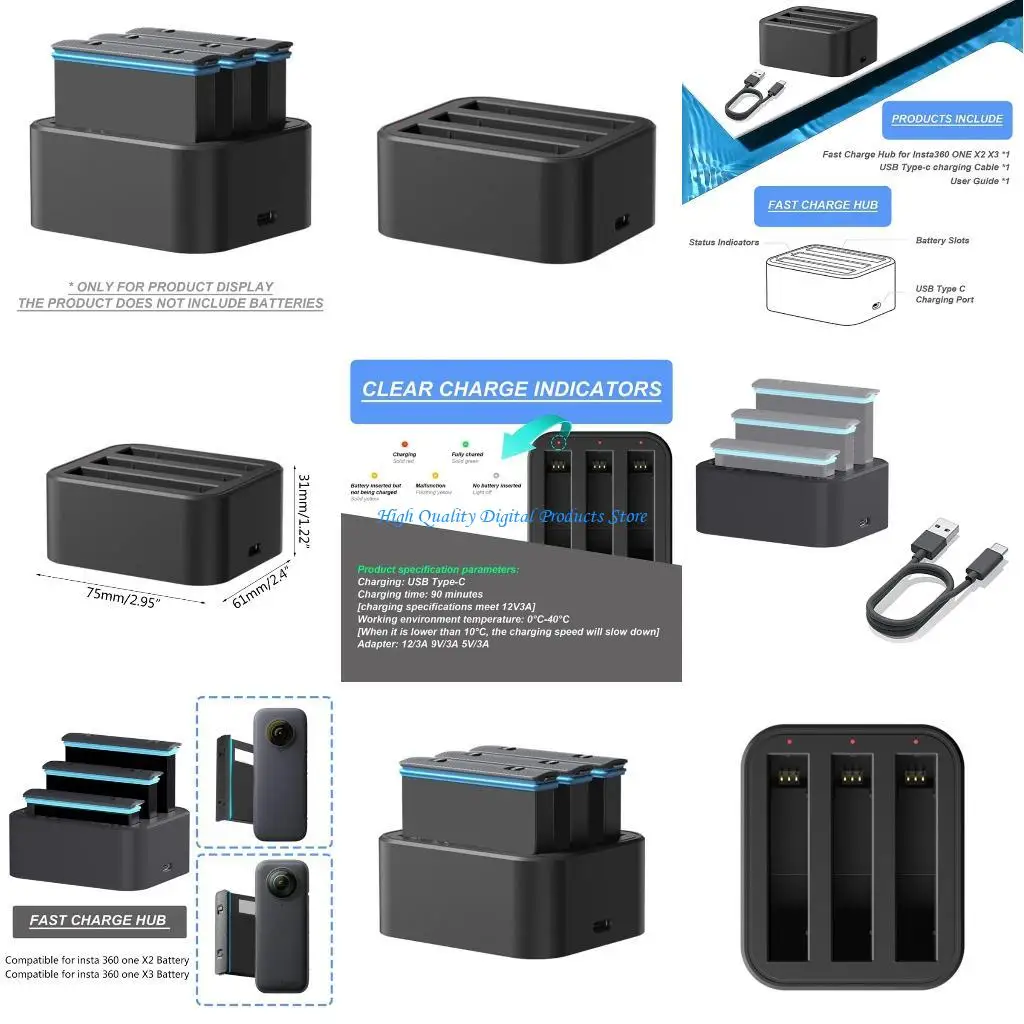 U2JE Charging Hub Camera Hub for one Action Camera Power Supply Hub
U2JE Charging Hub Camera Hub for one Action Camera Power Supply Hub
