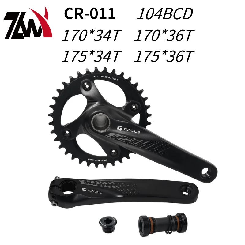 Bicycle Crankset TCYCLE XT Style MTB Crankset Hollowtech 170mm 175mm 34T/36T BCD104 - 9-12 Speed Compatible
Bicycle Crankset TCYCLE XT Style MTB Crankset Hollowtech 170mm 175mm 34T/36T BCD104 - 9-12 Speed Compatible