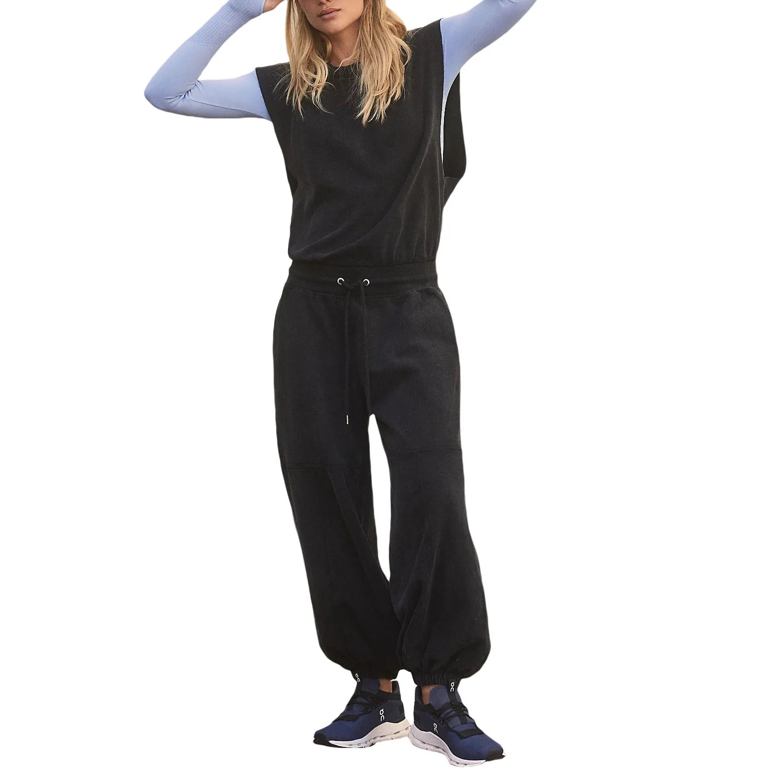 Women Solid Color Summer Casual Jumpsuits Crew Neck Sleeveless Back Hollow-Out Loose Long Rompers Fashion Drawstring Playsuits
Women Solid Color Summer Casual Jumpsuits Crew Neck Sleeveless Back Hollow-Out Loose Long Rompers Fashion Drawstring Playsuits