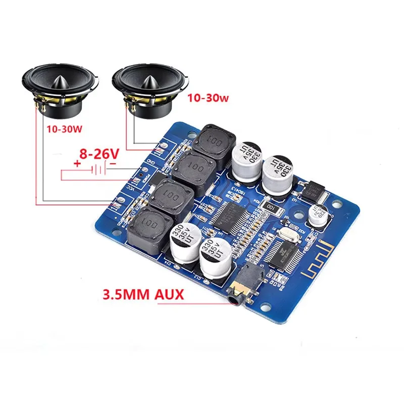 XH M314 Bluetooth 5.0 Digital Amplifier Board TPA3118 Dual 45W Stereo Audio AUX Decoder Module for DIY Speaker
XH M314 Bluetooth 5.0 Digital Amplifier Board TPA3118 Dual 45W Stereo Audio AUX Decoder Module for DIY Speaker