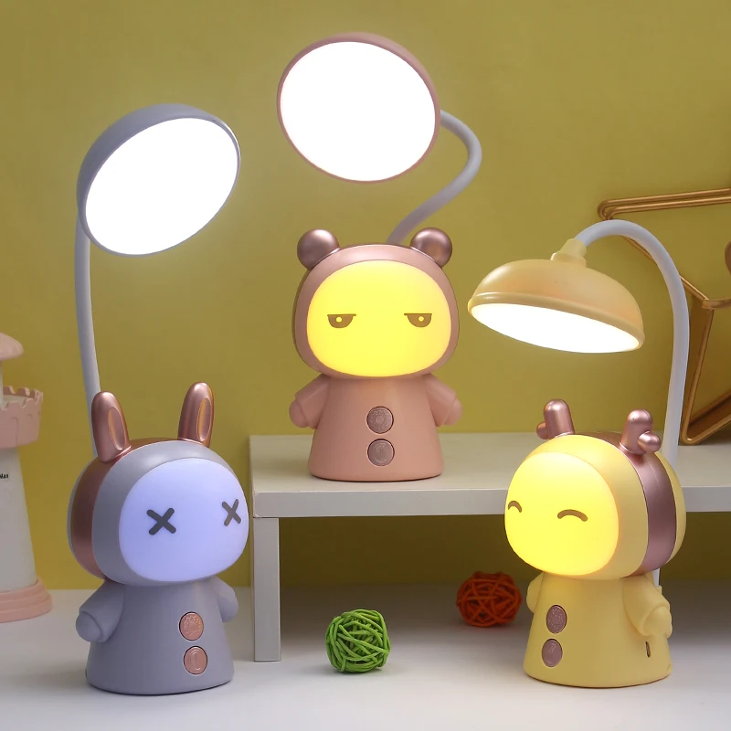 Cute LED Desk Lamp Usb Rechargeable Dimmable Study Table Lamp Portable Bedside Night Light for Reading Work Kids Birthday Gift
Cute LED Desk Lamp Usb Rechargeable Dimmable Study Table Lamp Portable Bedside Night Light for Reading Work Kids Birthday Gift