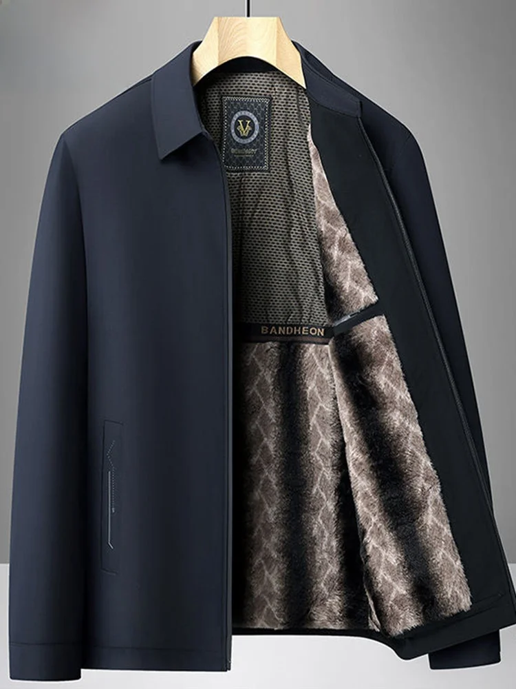 Thiened Floing Men's Jaet for Middle-Aged And ly Warm Winter Coat Stand Collar Dad Outfit Long Sve Casual Wear
Thiened Floing Men's Jaet for Middle-Aged And ly Warm Winter Coat Stand Collar Dad Outfit Long Sve Casual Wear