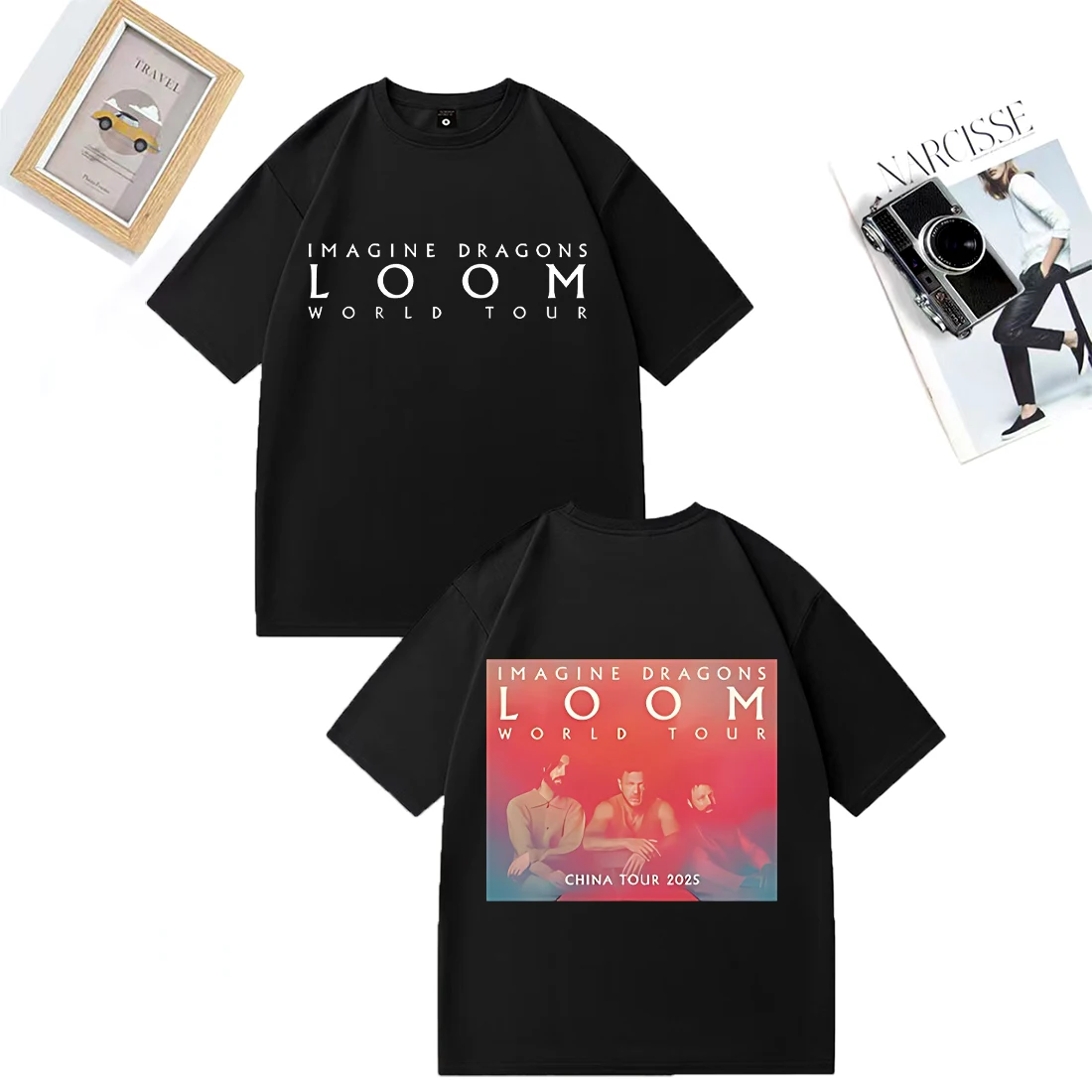 Imagine Dragons Loom World Tour 2025 Graphics T-Shirt Men's Women's plus size tops vintage short sleeve Casual Cotton T Shirts
Imagine Dragons Loom World Tour 2025 Graphics T-Shirt Men's Women's plus size tops vintage short sleeve Casual Cotton T Shirts