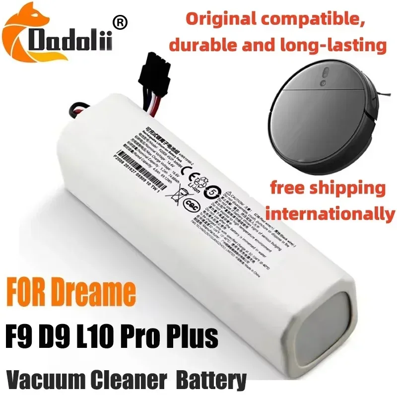 P2008-4S2P-MMBK Original For Dreame Robot Vacuum Mop Cleaner D9 F9 L10 L10 Pro 12800mAh Lithium-ion Battery Pack 4INR19/66-2
P2008-4S2P-MMBK Original For Dreame Robot Vacuum Mop Cleaner D9 F9 L10 L10 Pro 12800mAh Lithium-ion Battery Pack 4INR19/66-2