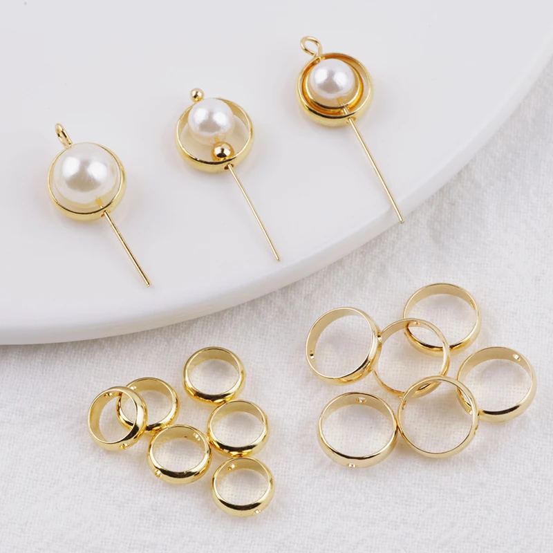 15pcs 18K Gold Plated Brass Round Circle Frame Spacer Beads Pendant Connectors For DIY Earring Jewelry Making Accessories
15pcs 18K Gold Plated Brass Round Circle Frame Spacer Beads Pendant Connectors For DIY Earring Jewelry Making Accessories