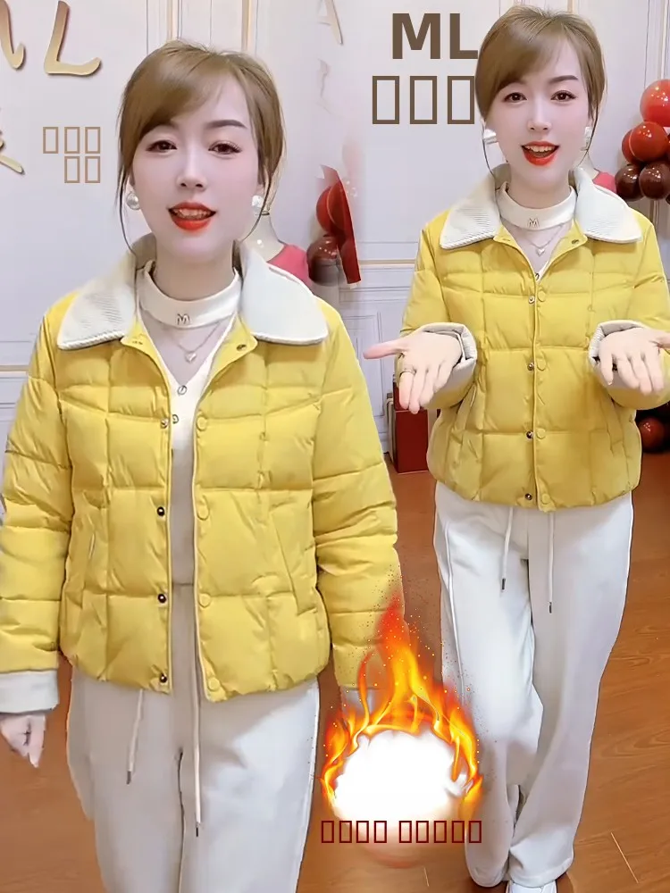 Korean Sle Thiened Winter Jaet Women's down Cotton Coat Zipper Warmth Anti-aging Street Sle Spring Autumn Winter
Korean Sle Thiened Winter Jaet Women's down Cotton Coat Zipper Warmth Anti-aging Street Sle Spring Autumn Winter