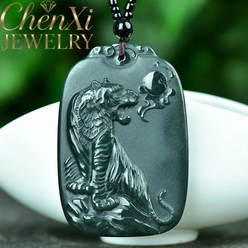 High-end Natural Hetian Green Jade Guanyin Zodiac Tiger Pendant Carved Blessing Jade Charm Jewelry Exquisite Gift Daily Wear
High-end Natural Hetian Green Jade Guanyin Zodiac Tiger Pendant Carved Blessing Jade Charm Jewelry Exquisite Gift Daily Wear