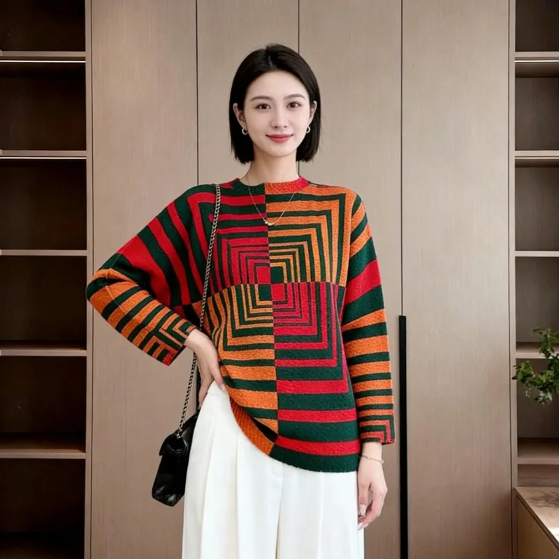 Miyake Pleated Maze Print T-shirt 2026 Spring New Long Sleeve Loose Casual Tops Age Reducing Color Clash New Pleats Clothing
Miyake Pleated Maze Print T-shirt 2026 Spring New Long Sleeve Loose Casual Tops Age Reducing Color Clash New Pleats Clothing