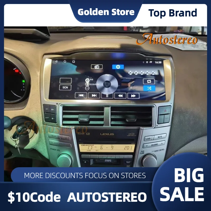 Carplay 12.3‘’ Android 12 For Lexus RX300 RX330 RX350 RX400 2002-2007 Multimedia Player Car GPS Navigation HeadUnit Radio Stereo
Carplay 12.3‘’ Android 12 For Lexus RX300 RX330 RX350 RX400 2002-2007 Multimedia Player Car GPS Navigation HeadUnit Radio Stereo