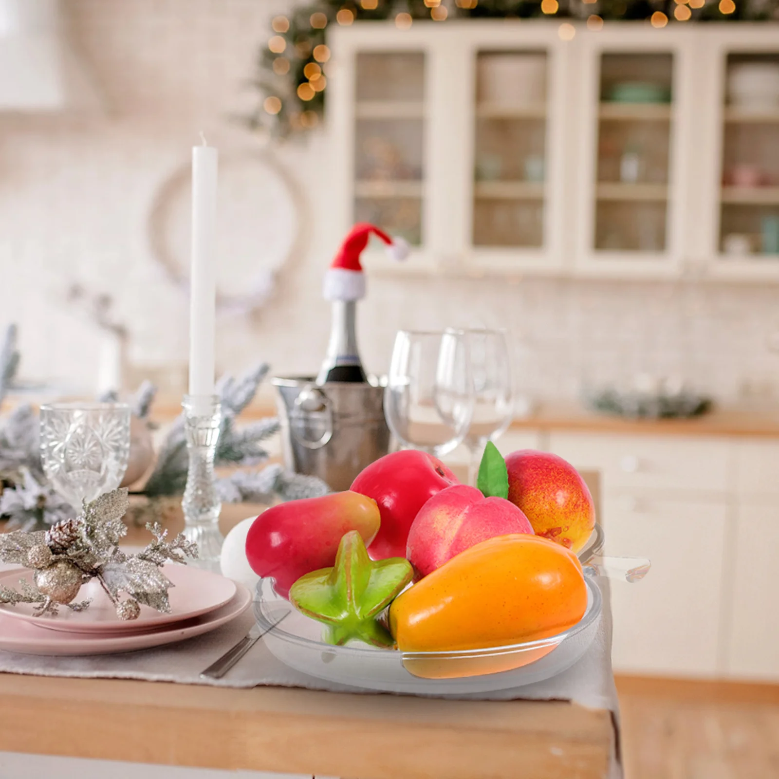 Transparent Apple Shape Glass Fruit Bowl Elegant Christmas Candy Dish Decorative Snack Appetizer Plate for Festive Home
Transparent Apple Shape Glass Fruit Bowl Elegant Christmas Candy Dish Decorative Snack Appetizer Plate for Festive Home