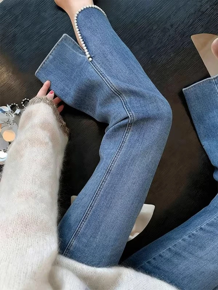 Blue Bell Bottom Jeans Minimalist Style Loose Fit Summer 2026 Women's Fashion Slimming Long Pants High Waist Straight Leg
Blue Bell Bottom Jeans Minimalist Style Loose Fit Summer 2026 Women's Fashion Slimming Long Pants High Waist Straight Leg