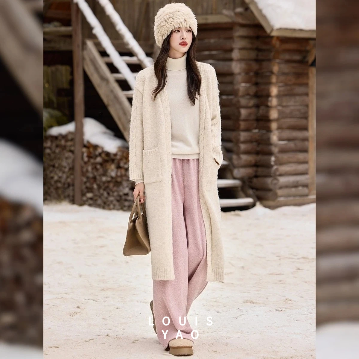 LOUISYAO Casual Long Sweater Coat Women 2025 Autumn Winter V-Neck Simple Loose Fashion Knitted Cardigan Outerwear Hot Sale
LOUISYAO Casual Long Sweater Coat Women 2025 Autumn Winter V-Neck Simple Loose Fashion Knitted Cardigan Outerwear Hot Sale
