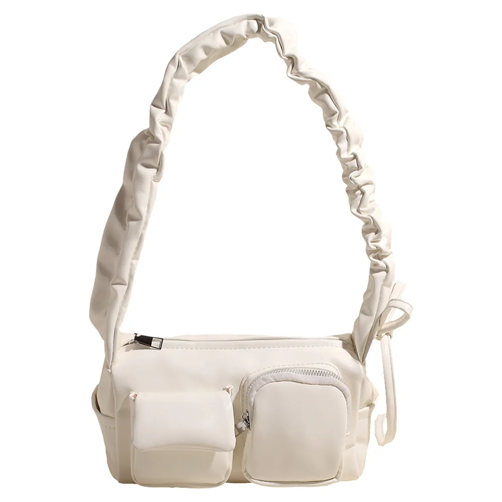 Female Casual Shoulder Bag Large Capacity Solid Color Shoulder Bag Ruched Crossbody Bag Travel Shopping Date Bag
Female Casual Shoulder Bag Large Capacity Solid Color Shoulder Bag Ruched Crossbody Bag Travel Shopping Date Bag