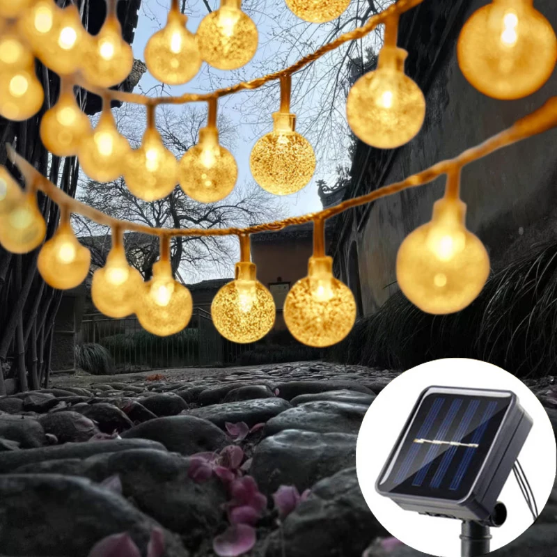 Wedding Outdoor Fairy 20/50/100LEDs Solar Bubble Ball Light String Patio Holiday Ramadan Room Decoration Solar Chain Garland
Wedding Outdoor Fairy 20/50/100LEDs Solar Bubble Ball Light String Patio Holiday Ramadan Room Decoration Solar Chain Garland