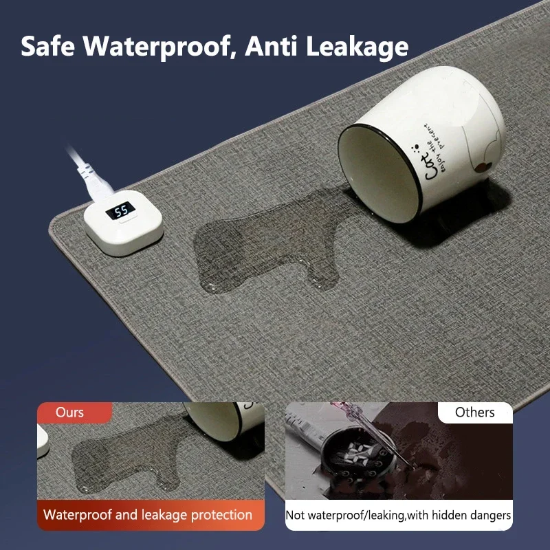 Adjustable Temperature Heating Mouse Pad Office Desktop Digital Display Mouse Pads Warming Table Waterproof Desk Mat Winter 220V
Adjustable Temperature Heating Mouse Pad Office Desktop Digital Display Mouse Pads Warming Table Waterproof Desk Mat Winter 220V