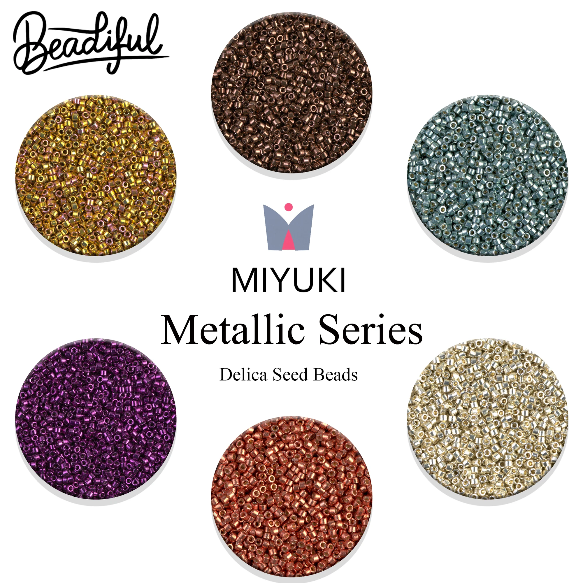 MIYUKI Delica Beads 11/0 Metallic Finish, 10g 2000pcs for Precision Beading & Creative Design Beads & Bead Assortments
MIYUKI Delica Beads 11/0 Metallic Finish, 10g 2000pcs for Precision Beading & Creative Design Beads & Bead Assortments