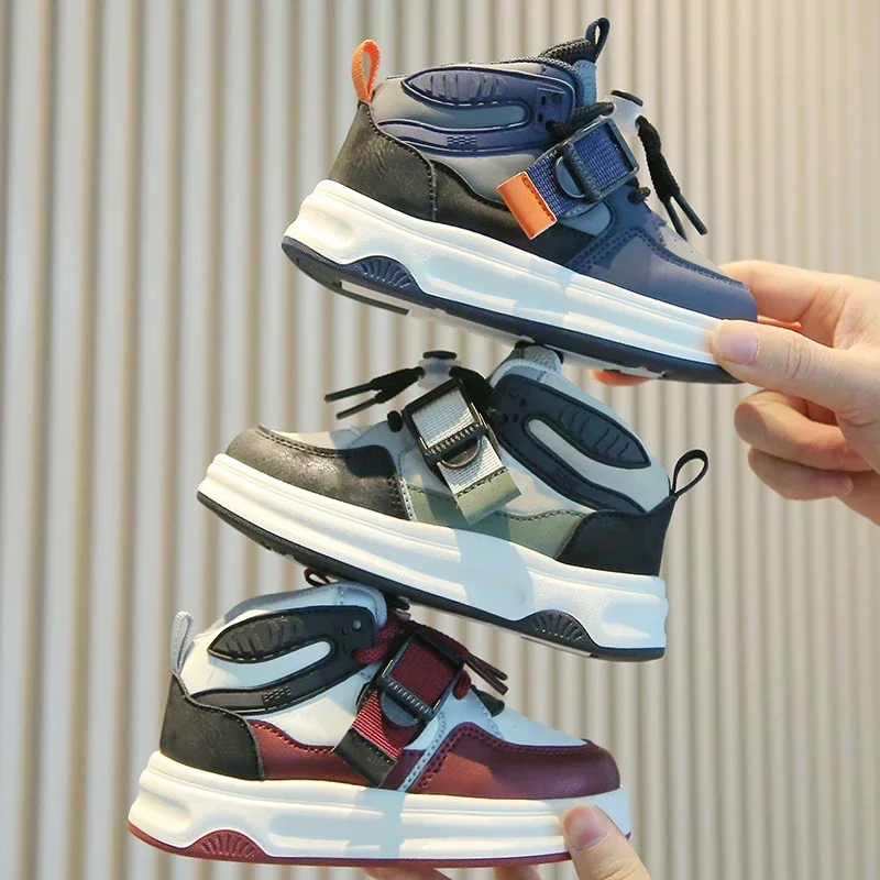 Kid Sneakers 2025 Spring Autumn Boys Causal High Top Sneakers Girls School Versatile Children's Chunky Basketball Shoes Non-slip
Kid Sneakers 2025 Spring Autumn Boys Causal High Top Sneakers Girls School Versatile Children's Chunky Basketball Shoes Non-slip