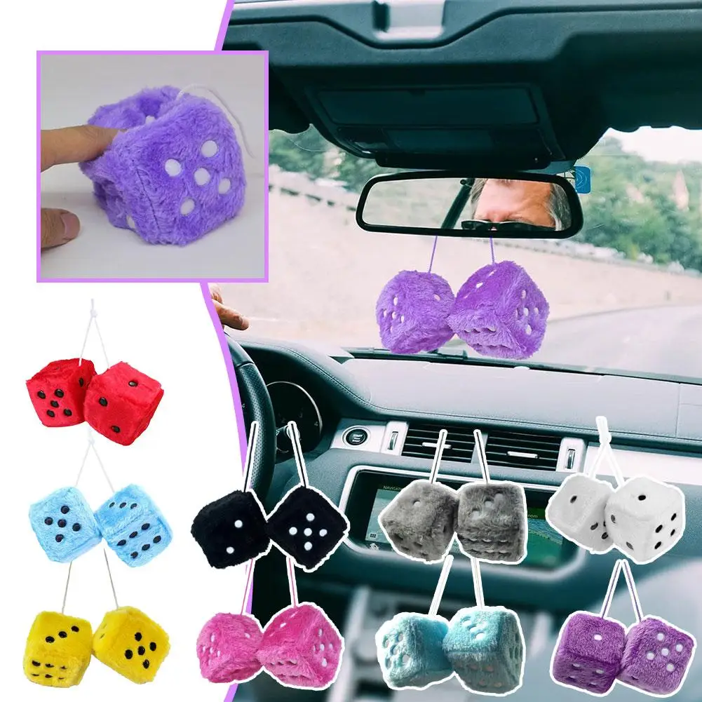 Fuzzy Plush Dice with Dots Retro Square Plush Hanging Mirror Fuzzy Dices Kid Toys for Pink Car Interior Ornament Decoration Z2H8
Fuzzy Plush Dice with Dots Retro Square Plush Hanging Mirror Fuzzy Dices Kid Toys for Pink Car Interior Ornament Decoration Z2H8