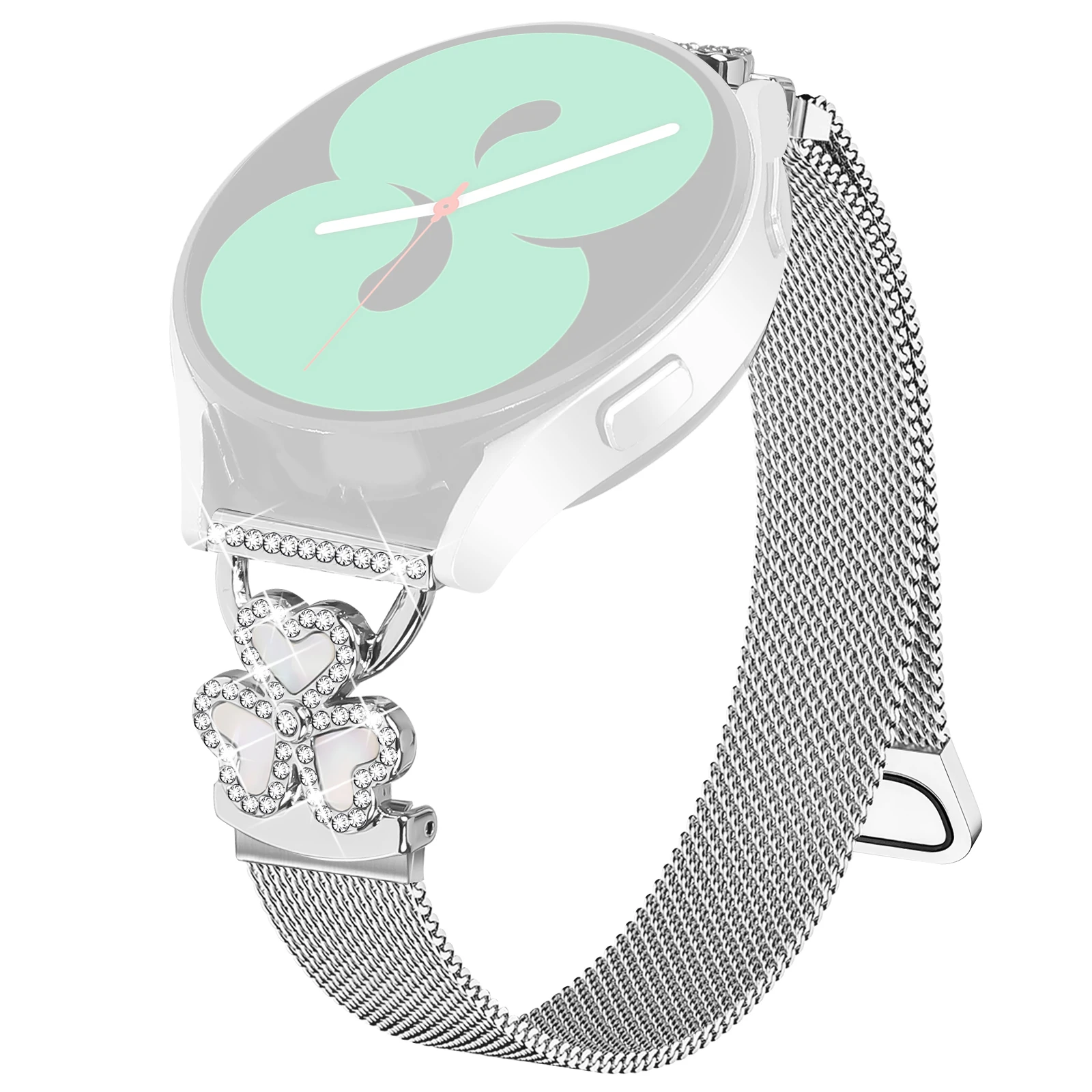 Silver Milanese Strap for Coros Pace 2 / Apex 42mm / Huawei Watch GT 3 42mm / GT 2 42mm / TicWatch GTH Heart Clover Watchband
Silver Milanese Strap for Coros Pace 2 / Apex 42mm / Huawei Watch GT 3 42mm / GT 2 42mm / TicWatch GTH Heart Clover Watchband
