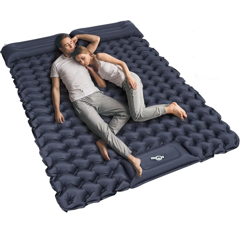Double Sleeping Pad for Camping Inflatable Camping Mattress Pillow Ultralight Self-Inflating Camping Mat for Tent Hiking Backpac
Double Sleeping Pad for Camping Inflatable Camping Mattress Pillow Ultralight Self-Inflating Camping Mat for Tent Hiking Backpac