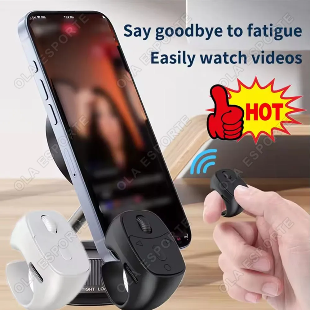 New Fingertip Ring Remote Control Scrolling Wireless Bluetooth Mobile Selfie Mice Video Automatic Page Turner Browsing For IOS
New Fingertip Ring Remote Control Scrolling Wireless Bluetooth Mobile Selfie Mice Video Automatic Page Turner Browsing For IOS