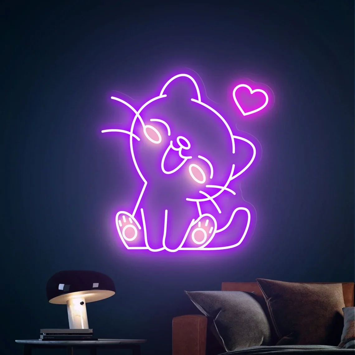 Kawaii Cat Neon Sign Cute Cat Led Neon Sign Animal Bedroom Wall Decor Kids Room Decor Animal Lover Gifts Cat Night Light Gifts
Kawaii Cat Neon Sign Cute Cat Led Neon Sign Animal Bedroom Wall Decor Kids Room Decor Animal Lover Gifts Cat Night Light Gifts