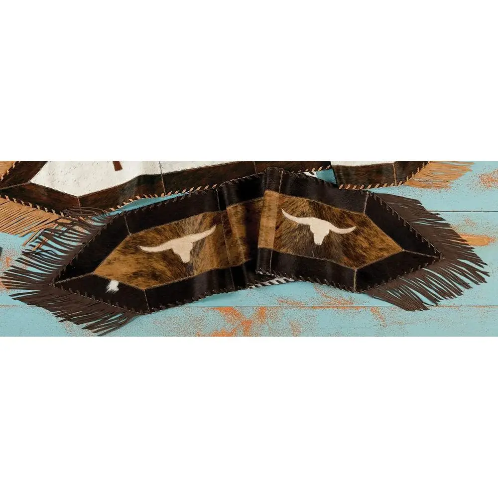 Longhorn Cowhide Table Runner, Decorative Accent, 10 W x 5
Longhorn Cowhide Table Runner, Decorative Accent, 10 W x 5