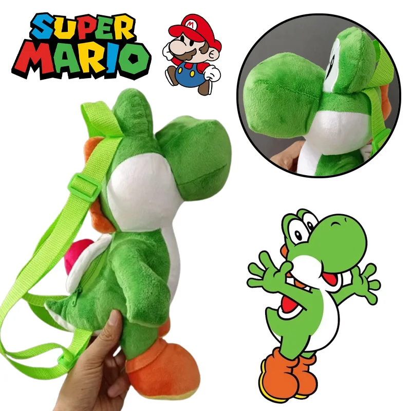 Super Mario Yoshi Backpack Kawaii Dragon Plushie Doll Fur Bag Children's Bag Shoulder Bag Mini Knapsack Bags Gifts For Friends
Super Mario Yoshi Backpack Kawaii Dragon Plushie Doll Fur Bag Children's Bag Shoulder Bag Mini Knapsack Bags Gifts For Friends