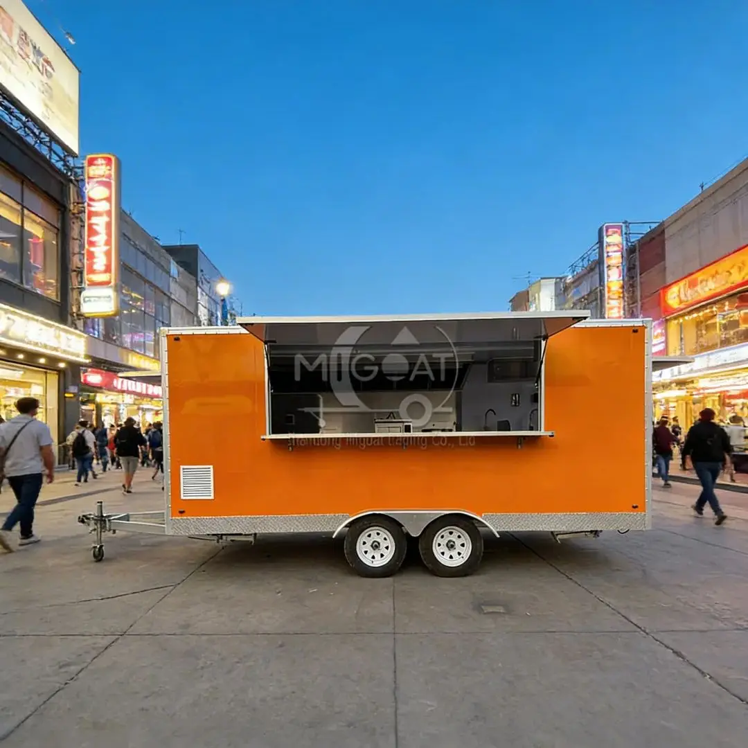 Customizable Color Outdoor Food Vending Trailer Mobile Fast Food Truck Kitchen Trailer for Catering Events
Customizable Color Outdoor Food Vending Trailer Mobile Fast Food Truck Kitchen Trailer for Catering Events