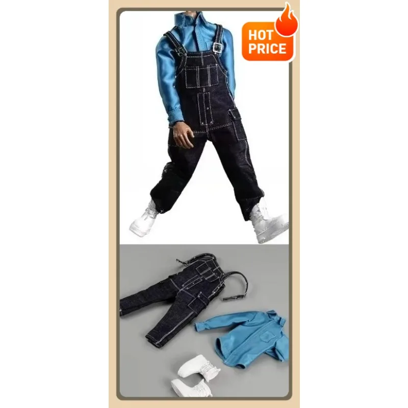 1/6 Scale Suspender Jeans Blue Shirt Shoes Set Casual Suit Clothes Model for 12'' Soldier Body Gift Display
1/6 Scale Suspender Jeans Blue Shirt Shoes Set Casual Suit Clothes Model for 12'' Soldier Body Gift Display