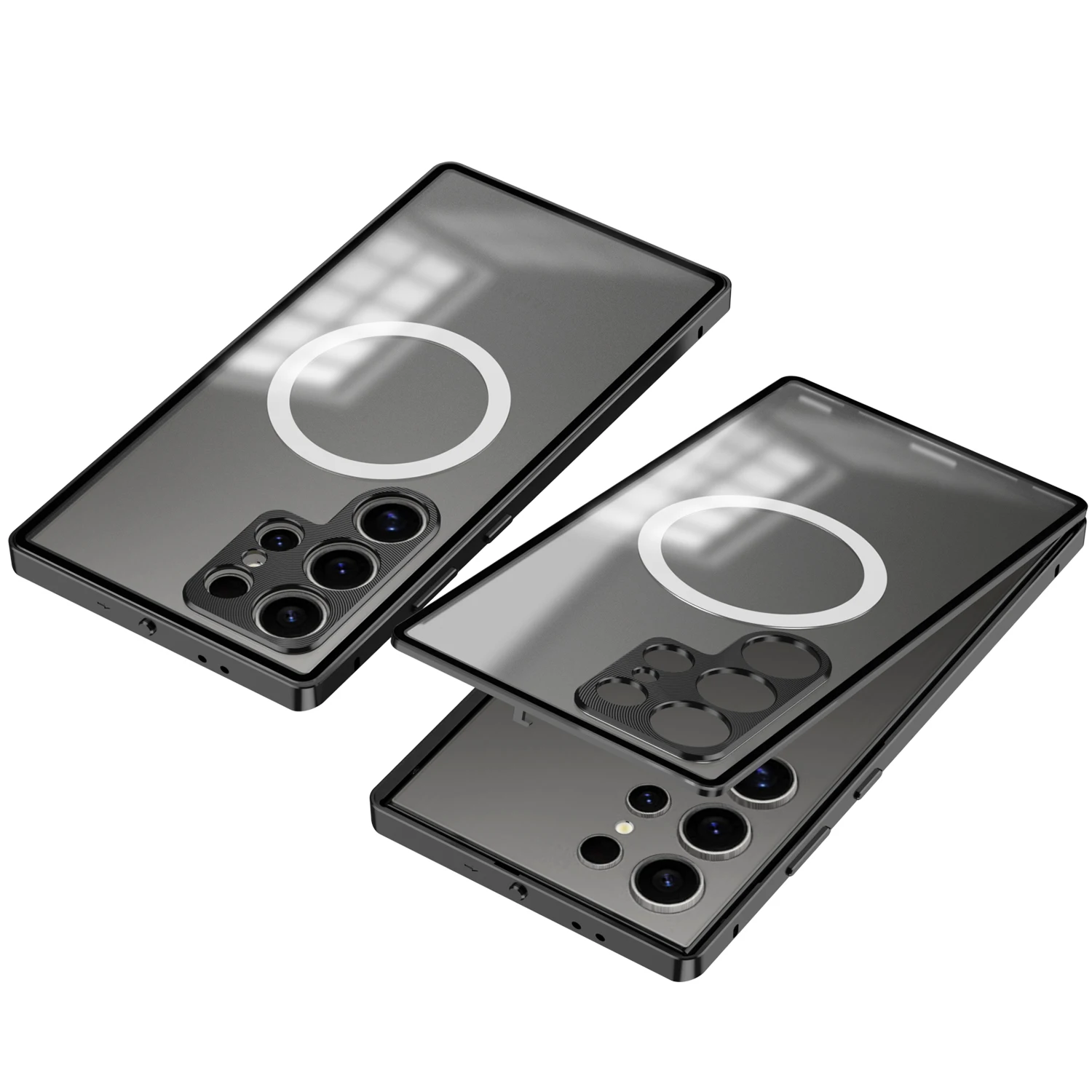 High quality acrylic+metal frame detachable back cover For Samsung Galaxy S25 Ultra magnetic charging shockproof phone case
High quality acrylic+metal frame detachable back cover For Samsung Galaxy S25 Ultra magnetic charging shockproof phone case