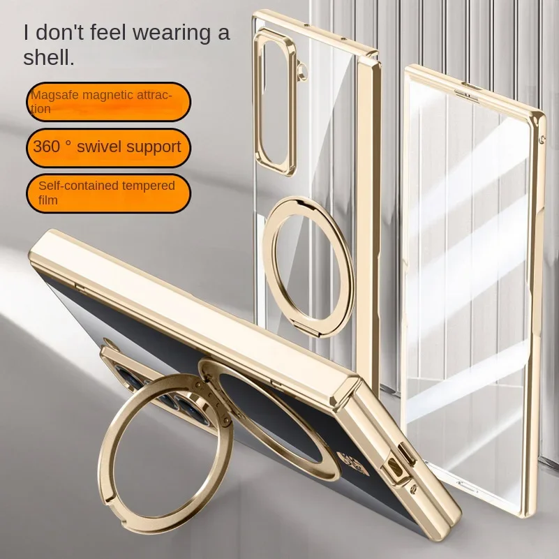 Вращающийся на 360° прозрачный шарнирный чехол Magsafe для Samsung Fold Z Special 7, 6, 5, 4, 3 HD, противоударный чехол из закаленного стекла
Вращающийся на 360° прозрачный шарнирный чехол Magsafe для Samsung Fold Z Special 7, 6, 5, 4, 3 HD, противоударный чехол из закаленного стекла