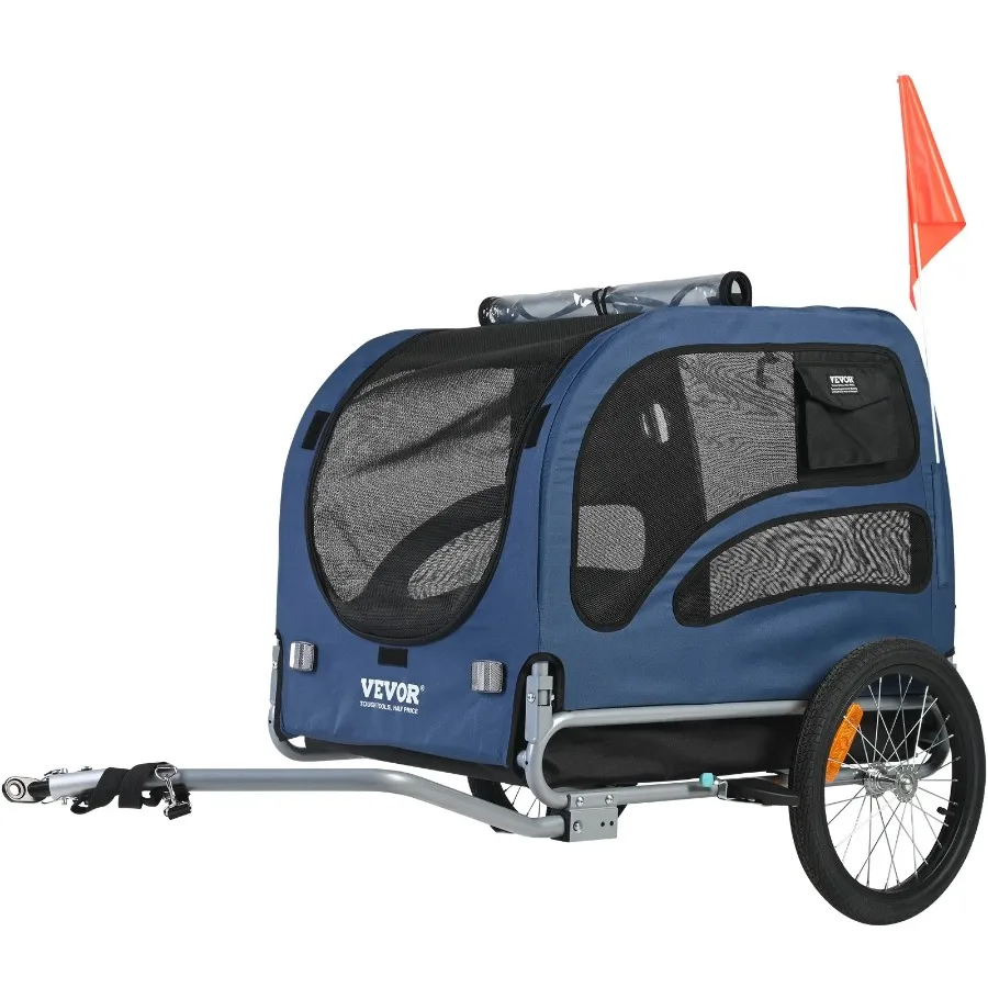 Dog Bike Trailer Supports up to 100 lbs Pet Cart Bicycle Carrier Easy Folding Frame with Quick Release Wheels Universal Bicycl
Dog Bike Trailer Supports up to 100 lbs Pet Cart Bicycle Carrier Easy Folding Frame with Quick Release Wheels Universal Bicycl