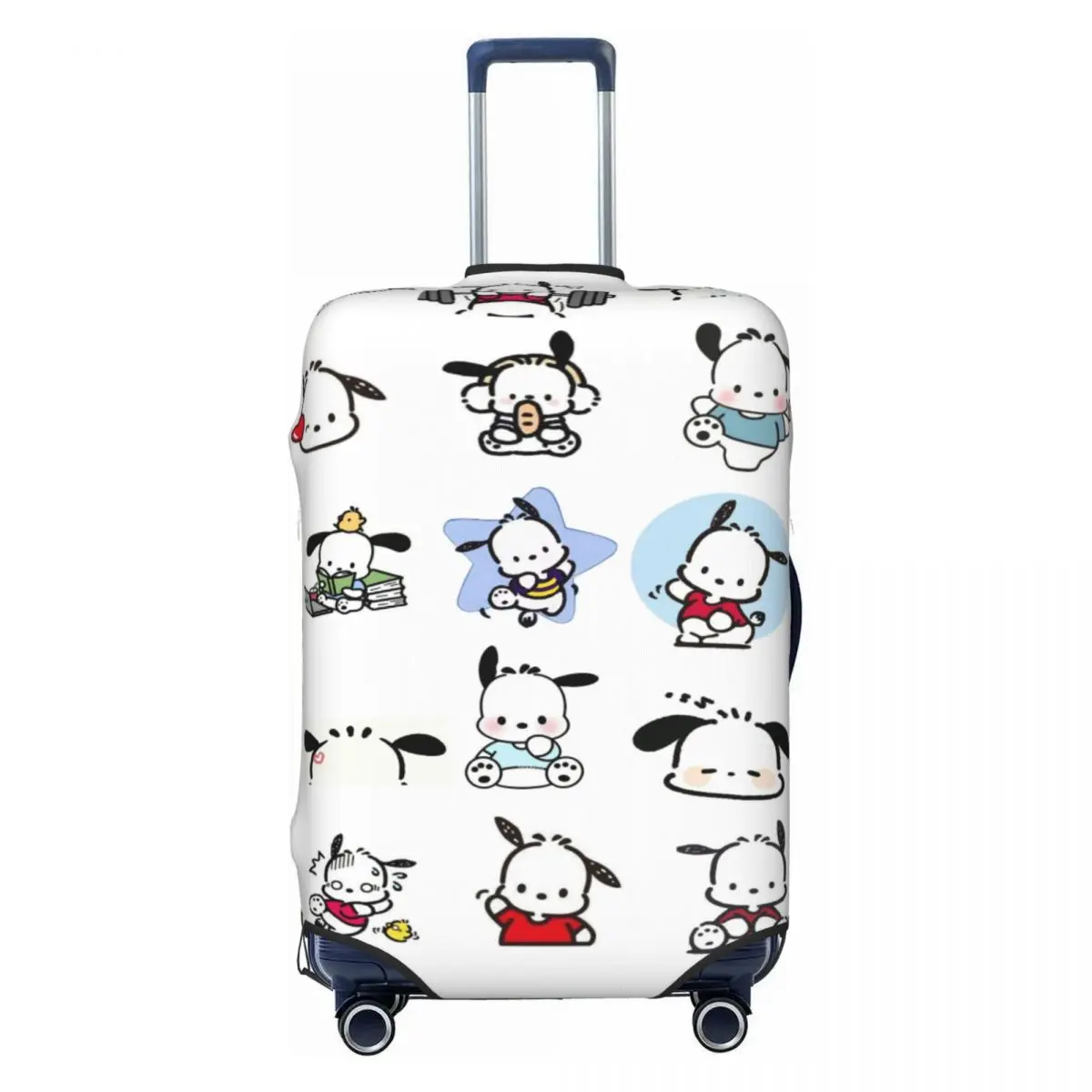 Пользовательский чехол для багажа с героями мультфильмов Pochacco, эластичный дорожный чемодан, защитные чехлы, костюм для 18-32 дюймов
Пользовательский чехол для багажа с героями мультфильмов Pochacco, эластичный дорожный чемодан, защитные чехлы, костюм для 18-32 дюймов