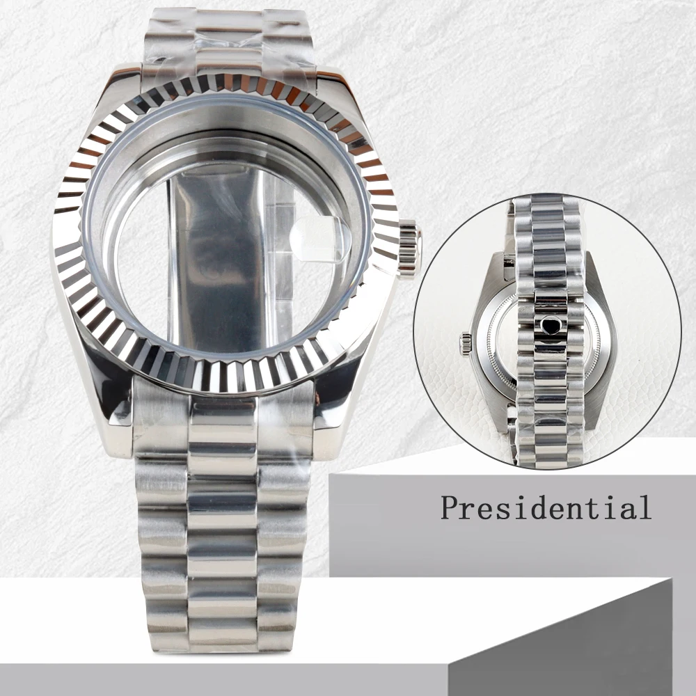 36mm 39mm Watch Case NH35 Presidential Bracelet Fit NH35/NH36 Movement 28.5mm Dial Stainless Steel DATEJUST Case Watch Parts
36mm 39mm Watch Case NH35 Presidential Bracelet Fit NH35/NH36 Movement 28.5mm Dial Stainless Steel DATEJUST Case Watch Parts